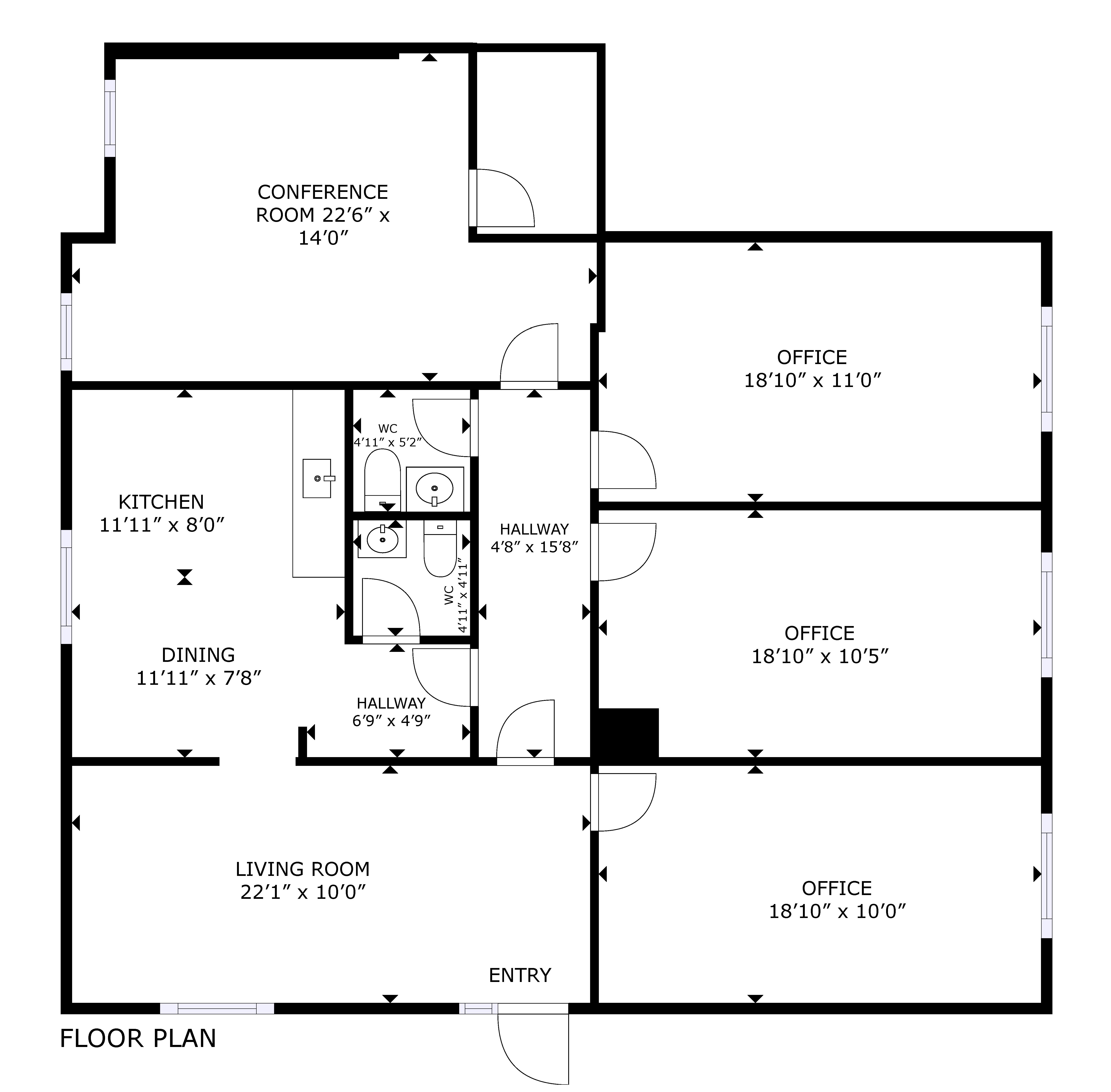 1 Bedroom Floorplan